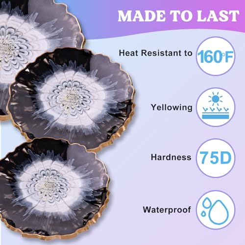 LET'S RESIN EPOXY RESIN 2 Gallon Casting Resin with Pumps, Bubble Free & High-Gloss Resin Epoxy Kit, Crystal Clear Epoxy Resin and Hardener for DIY LET'S RESIN EPOXY RESIN