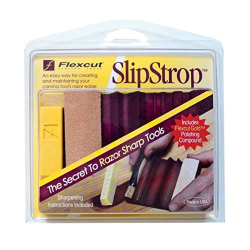 FLEXCUT SLIPSTROP Slip STROP Carving Tool Sharpener with Sharpening Compound FLEXCUT