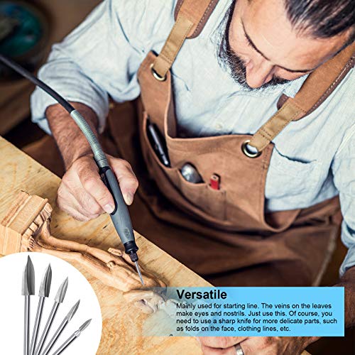 15 Pieces Wood Carving Engraving Drill Bit Woodworking Drill Bit DIY Wood Carving Tools Accessories for Rotary Tools Honoson