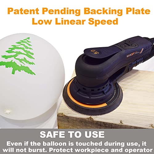 MAXXT Electric 5mm Random Orbital Sander Brushless 350W 3A Multi-function Variable Speed Electric Corded Orbital Sanders Machine with 10 Sanding MAXXT