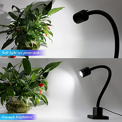Magnetic Machine Work Light, IP65 Water Proof Flexible Gooseneck Lamp 1000 Lumens 110V for Lathe Milling Drill Press Industrial Lighting YouTeMei