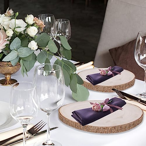 Natural Round Wood Slices 6 Pack 12-13 inches Unfinished Wood kit Circles DIY Crafts Wood Ornament Discs FORACKS