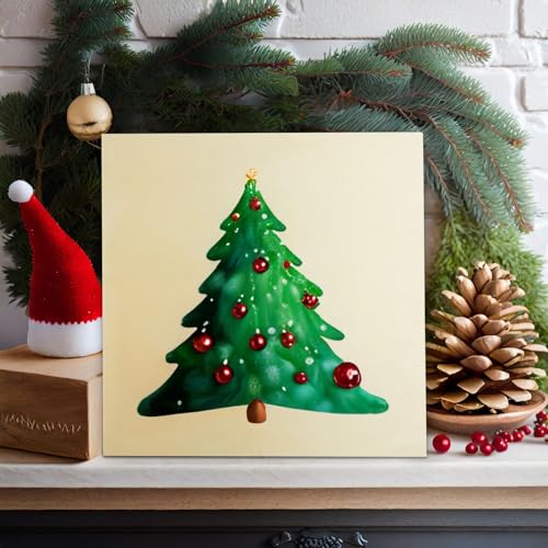 6 Pack Unfinished Wood Canvas Boards for Painting, 6x6 Square Wooden Panels for Crafts Bright Creations