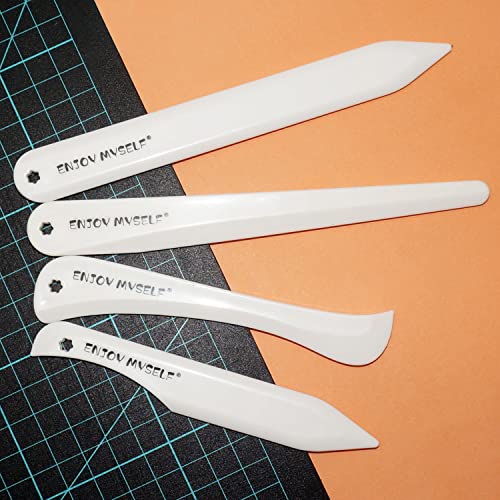 Enjoy Myself 7pcs Bone folder and Scoring Tool, Paper Folding Tool, Bone Origami Creaser for Scrapbooking Card Making Enjoy Myself