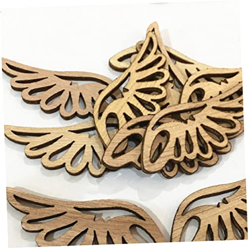 Abaodam 160 Pcs Unfinished Wooden Patches Round Wooden Discs DIY Unfinished Wood Unfinished Wood Patch Jewelry Mini Christmas Tree Topper Wooden Chip Abaodam