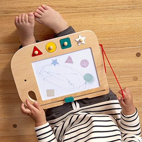 Petit Collage Elephant Magic Sketch Board Doodle + Draw – Reusable Sketching Toy for Kids – Creative Toys for Ages 3+ – Ideal Travel Activity for Petit Collage