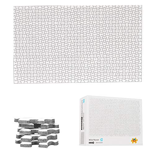  100 Piece Blank Puzzle with Puzzle Tray to Draw on