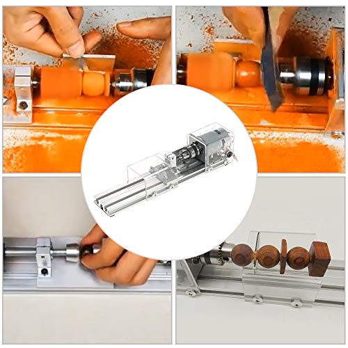 OPHIR Mini Wood Lathe Milling Machine DIY Wood Working CNC Mini Wood Lathe Tools 100W 24V OPHIR