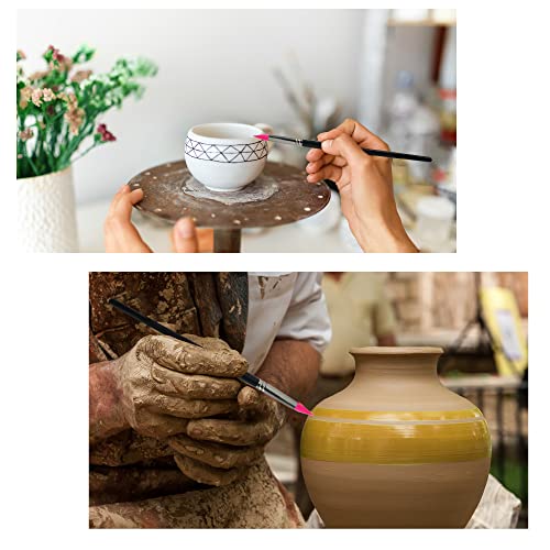 Sdanart Professional Silicone Rubber Tip Paint Pens Brushes,5pcs Silicone Paint Brush,Silicon Color Shapers Brushes,Rubber Paint Brush,Silicone Sdanart