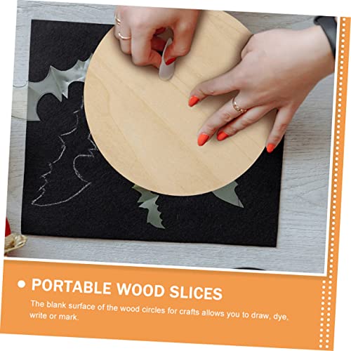 Operitacx 12 Pcs Painting Board Wooden Coins Unfinished Wooden Circles Unfinished Wood Round Wood Rounds for Crafts Unfinished Wooden Slices Blank Cd Operitacx