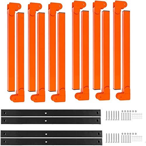 Ultrawall Wall Mount Wood Organizer and Lumber Storage Metal Rack with 3-Level - Indoor & Outdoor Use, 4 Pack Ultrawall