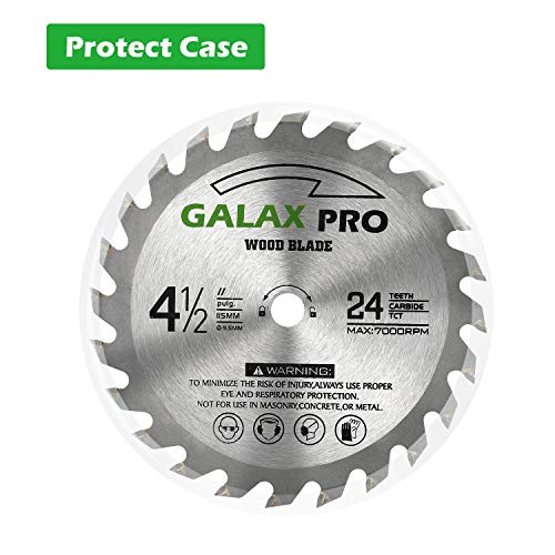 GALAX PRO Saw Blade Set, Pack of 4 Assorted 60T HSS Metal/24T TCT Wood/Diamond 4-1/2-Inch Circular Saw Blade with 3/8" Arbor for Fast Cutting… GALAX PRO