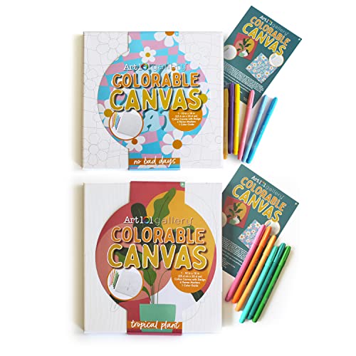 Art 101 Gallery 2 Pack Canvas Wall Art Set with Perma Markers Art 101 USA