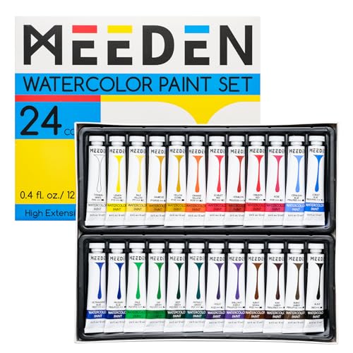  MEEDEN Watercolor Paint Set, 42 Assorted Colors Travel