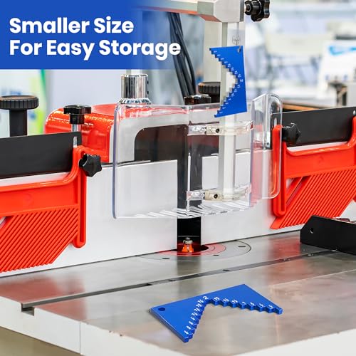 Dreyoo Table Saw Height Gauge, Aluminum Height Gauge Saw for Router, Table Saw, Height Gauge Tools Table Saw Step Gauge Table Saw Blade Height Gauge, Dreyoo