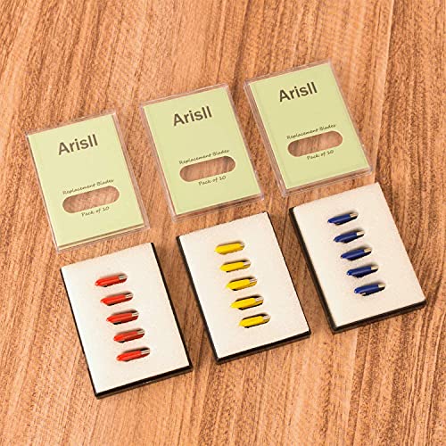 Blades for Cricut Explore 3/Air 2/Air/Maker 3/Maker, 40 Pack Replacement for Cutting Machine (20 Standard Fine Point,10 Shalow,10 Deep Cut Blades) Arisll