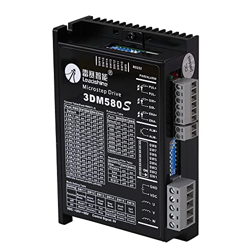 Cloudray Leadshine 3 Phase Stepper Motor 573S09-L-18 Stepper Driver 3DM580 for CO2 Laser Engraving Cutting Machine Cloudray