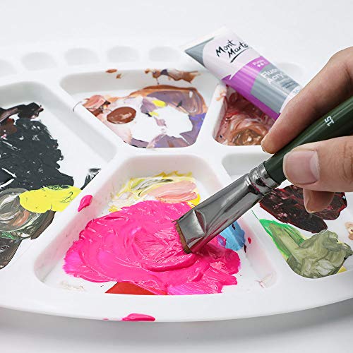 Mont Marte Signature Brush Set with Wallet, 17 Piece, Suitable for Oil, Acrylic, Watercolor and Gouache Paint, Easel Wallet Included MONT MARTE