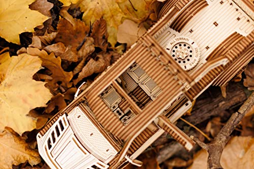 Wood Trick 3D Mechanical Pickup Truck Puzzle Kit – Build Your Own Wooden SUV Model Wood Trick