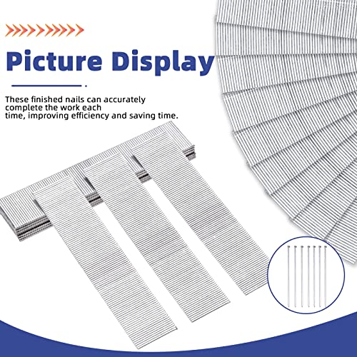 Glarks 5000Pcs 18 Gauge Galvanized 5/8 inch Brad Nails Straight Finishing Nails for Electric Pneumatic Brad Nailer Gun, Molding Cabinetry Building Glarks