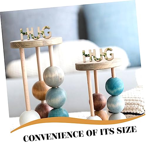 Artibetter 100pcs Wooden Table Scatter Hugs in a Jar Wooden Words Decor Unfinished Wood Letters Wooden Cutout Letter Wood Vase Filler Wooden Hug ARTIBETTER