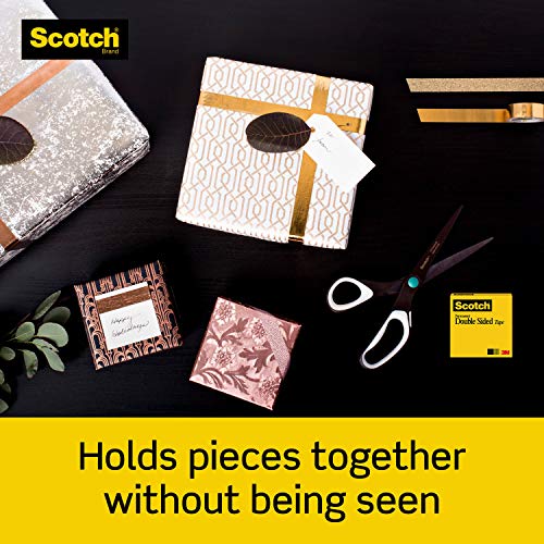Scotch Double Sided Tape, 0.5 in. x 400 in., 2 Dispensers/Pack Scotch