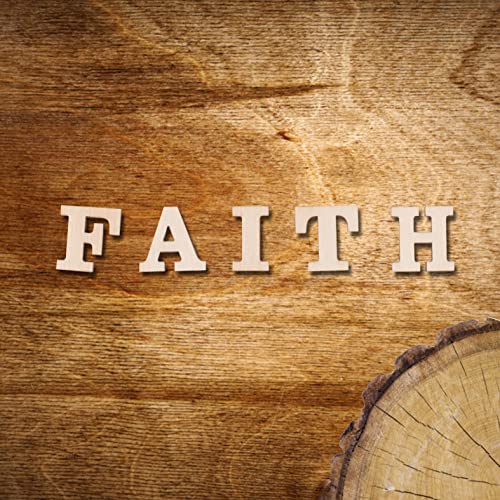 296 Pieces 0.75" Inch Mini Unfinished Wood Alphabet Letters and Wooden Numbers Blank Letters for Homemade Arts DIY Project Cregugua