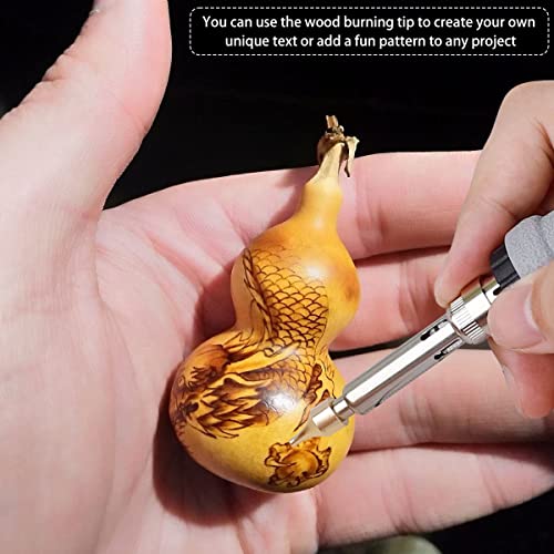 FUYGRCJ- 56Pcs Wood Burning Tip Set Letter Wood Burning Tool Including Alphabet Number Symbol Durable Brass Alphabet Number Template for DIY FUYGRCJ