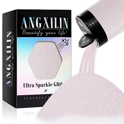 ANGXILIN High Capacity 260g Iridescent Fine Glitter,Shaker Bottle Fine Glitter for Epoxy Resin DIY Craft,Rainbow Fine Glitter for Nail Art Face Body ANGXILIN