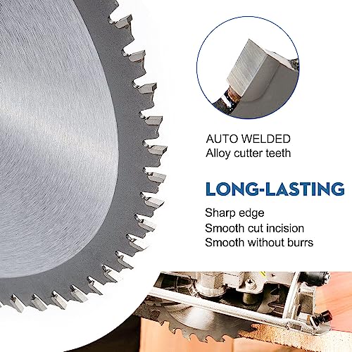 5Pcs TCT Circular Saw Blade 3-3/8'' Carbide Tipped for Wood Plastic Cutting with 10mm Arbor Compact Circular Saw Blade Set Firearth