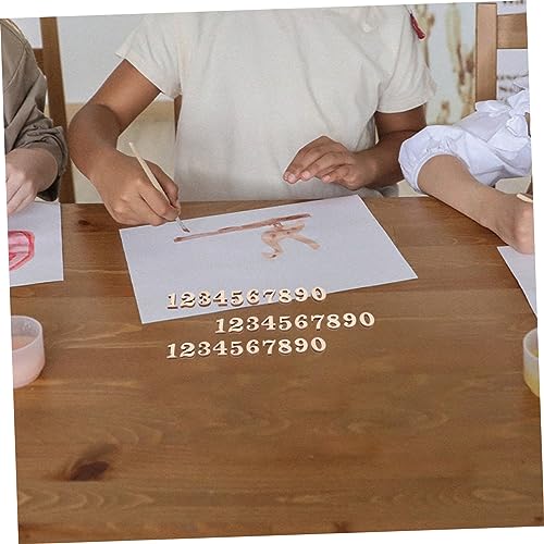 FOYTOKI 100pcs Wood Chips Child Letter Manual Wood Blanks Wooden Cutouts Accessories Wood Embellishments Accessories Decorations Paper Cut Wood FOYTOKI