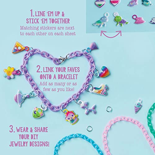 Craft-tastic DIY Glow in The Dark Charm Bracelets – Design 4 Customizable Bracelets with 120+ Easy-to-Make Puffy Sticker Charms – Creative Arts & Craft-tastic