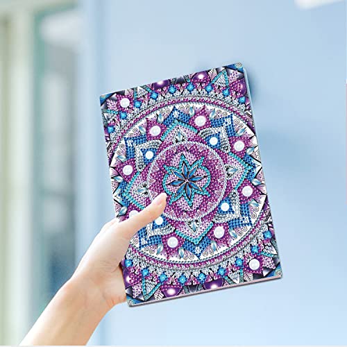 5D DIY Special Shape Diamond Painting Notebook Embroidery Sketchbook Diamond Painting Mosaic A5 Sketchbook Journal Notebook Rhinestone Art Hand Craft WoodArtSupply