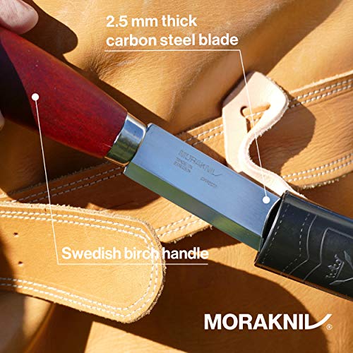 Morakniv Classic No. 3 Carbon Steel Craft Knife for Wood Carving and Crafting With Sheath, 5.3 Inch Morakniv