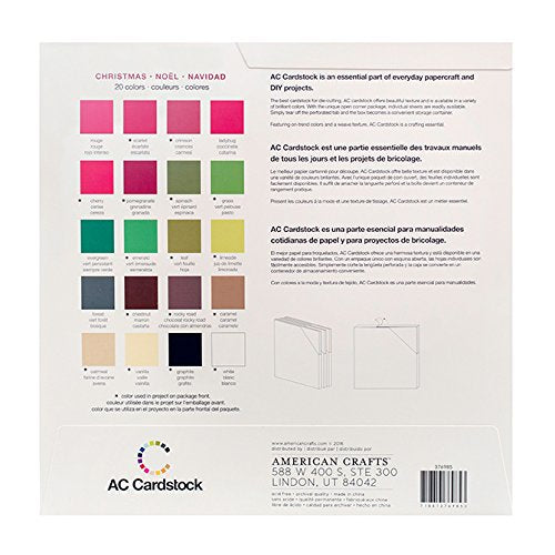 American Crafts 12x12 Card Stock Pack (Christmas) American Crafts