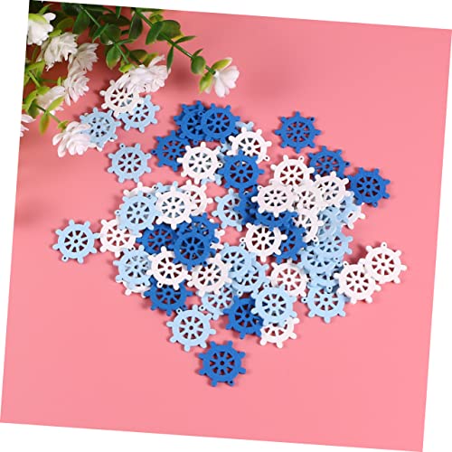 KALLORY 60 Pcs Unfinished Wood Cutout Shapes Home Accessories Home Ornament Beach Nautical Theme Decor Unfinished Wooden Slices Wooden Heart Woodsy KALLORY