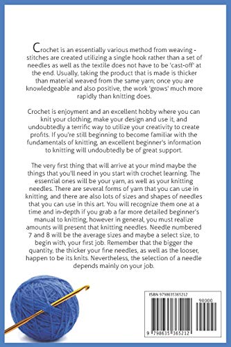 Crochet For Beginners Kit: Kit Beginners And Illustrations For Crochet book Crochet Stitchers-Crochet Easy Learning crochet hook (Uncinetto per Independently Published