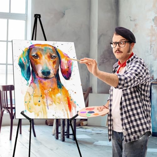 AROIC 63 "Easel Stand for Display, 10 Pack Portable Foldable Metal Easel, Easels for Signs Wedding Logos,Arts, Painting,Adjustable Floor Easels with AROIC