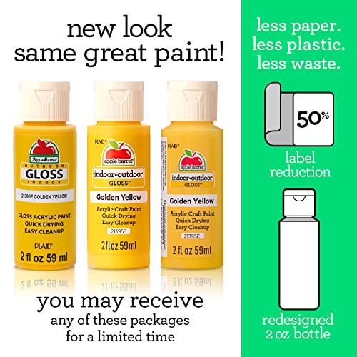 Apple Barrel Gloss Acrylic Paint in Assorted Colors (2-Ounce), 20354 Real Brown Apple Barrel
