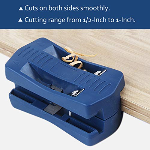 Luomorgo 2 Pcs Edge Banding Trimmer & Handle Edge Trimmer, Mini Plastic PVC Plywood Melamine Wood Veneer Double Edge Band Cutter, Manual Trimming Luomorgo