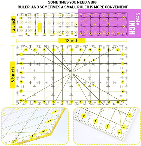 Nicecho Rotary Cutter Set,Sewing Quilting Supplies,45mm Fabric Cutters,A3 Cutting Mat for Sewing,Acrylic Rulers,Scissors,Exacto Knife,Clips,Beginners Nicecho