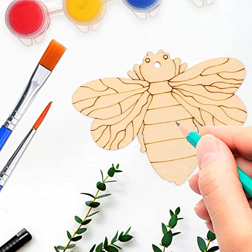 VOSAREA 20pcs DIY Pendant Wooden Cutouts for Crafts Wood Cutouts Decorative Cutouts Ornament Unfinished Wood Crafts Wooden Snail Embellishments VOSAREA