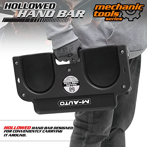 M-AUTO Rolling Knee Creeper Durable Knee Pads with Full 360 Degree Turn Casters and Tool Tray, Garage Kneeling Pads on Swivel Castors for Home M-AUTO