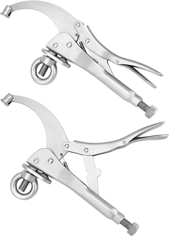 2 Pieces Drill Press Locking Clamp 9 Inch Fix Clamp Drill Press Vise Bench Clamp Woodworking Vise Welding Clamp Drill Press Accessories Press Tool Generic