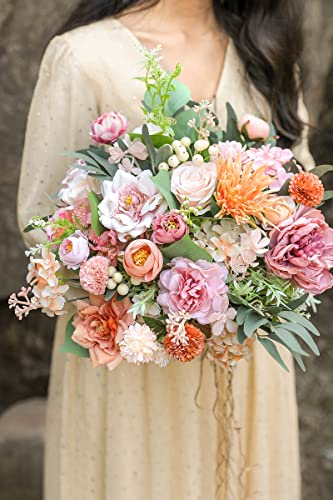 YYHUAWU Artificial Flowers Combo Set Fake Flower Leaf Box with Stems for DIY Wedding Bouquets Centerpieces Flower Arrangements Decorations Baby YYHUAWU