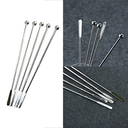 20 pcs Stainless Steel Coffee Beverage Stir Sticks Cocktail Stirrers Drink Swizzle Stick 7.4" Swizzle Stick Picks Tools SZLFSX