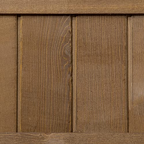 Outsunny Raised Garden Bed with 8 Pockets and Shelf, Wooden Elevated Planter Box with Legs to Grow Herbs, Vegetables, and Flowers, Dark Brown Outsunny