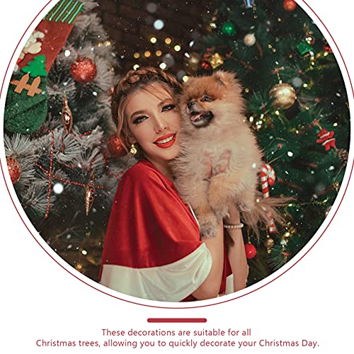 Housoutil 20PCS Wooden Deer Head Christmas Ornaments Pendant Hanging Wooden Pendant Decoration Wooden DIY Craft Christmas Tree Hanging Ornaments Housoutil