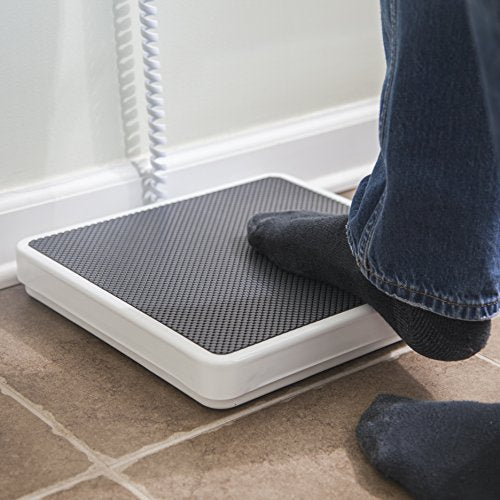 Medical Grade Floor Scale - Portable - Easy to Read Digital Display - Heavy Duty - Home, Hospital & Physician Use - Pound & Kilogram Settings - 12" x Patient Aid