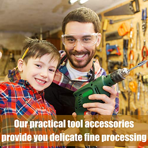 15 Pieces Wood Carving and Engraving Drill Bit Double Cut Carbide Rotary Burr Woodworking Drill Bits Set for DIY Woodworking, Drilling, Engraving, Honoson